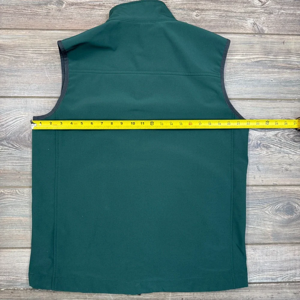 The North Face Mens LARGE Vest Green Apex Bionic Softshell Polartec Excellent - Picture 5 of 9